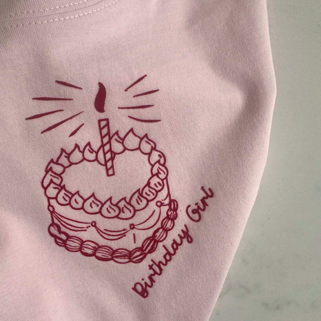 Birthday girl cake T-shirt
