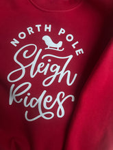 Load image into Gallery viewer, North Pole sleigh rides sweatshirt

