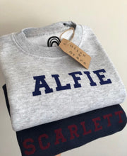 Load image into Gallery viewer, personalised name sweatshirt
