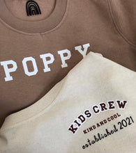 Load image into Gallery viewer, personalised name sweatshirt
