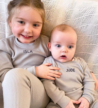 Load image into Gallery viewer, Personalised ribbed loungewear set.
