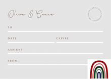 Load image into Gallery viewer, Olive &amp; Grace gift card
