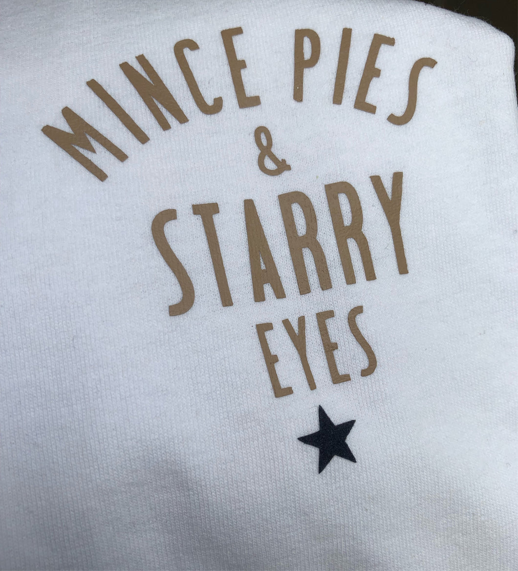 PRE-ORDER mince pies and starry eyes sweatshirt