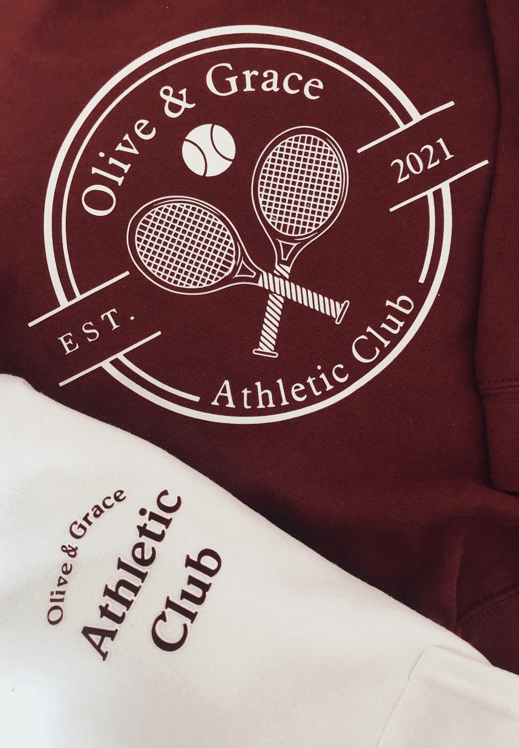 Athletic club tennis sweatshirt sweatshirt